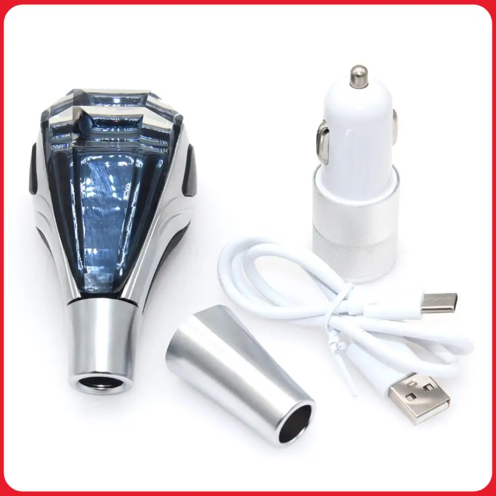 

Сенсорные хрустальные ручки переключения передач с 7 цветами подсветки, хрустальная автоматическая ручка переключения передач, совместимая с большинством автомобилей