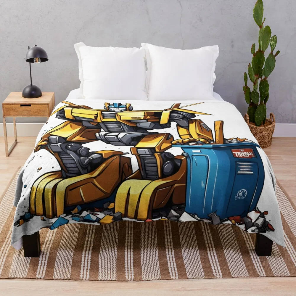 Transformer Trash Collector Throw Blanket halloween Luxury Designer blankets ands heavy to sleep Blankets