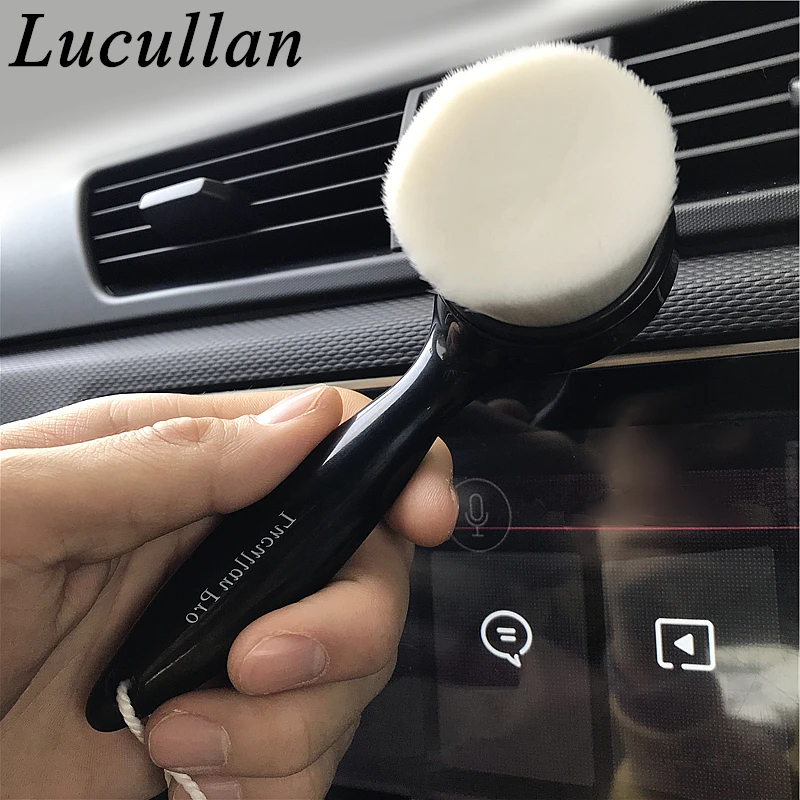 Lucullan Ergonomic Super Soft Hair Nano brush Interior Leather Panel LCD Cleaning Dusting Brush