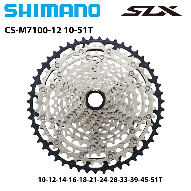 SHIMANO Deore SLX M7100 12 Speed Mountain Bike Flywheel 12V Variable Flying 12S 10-51T 10-45T CS-M7100 Micro Spline Cassette