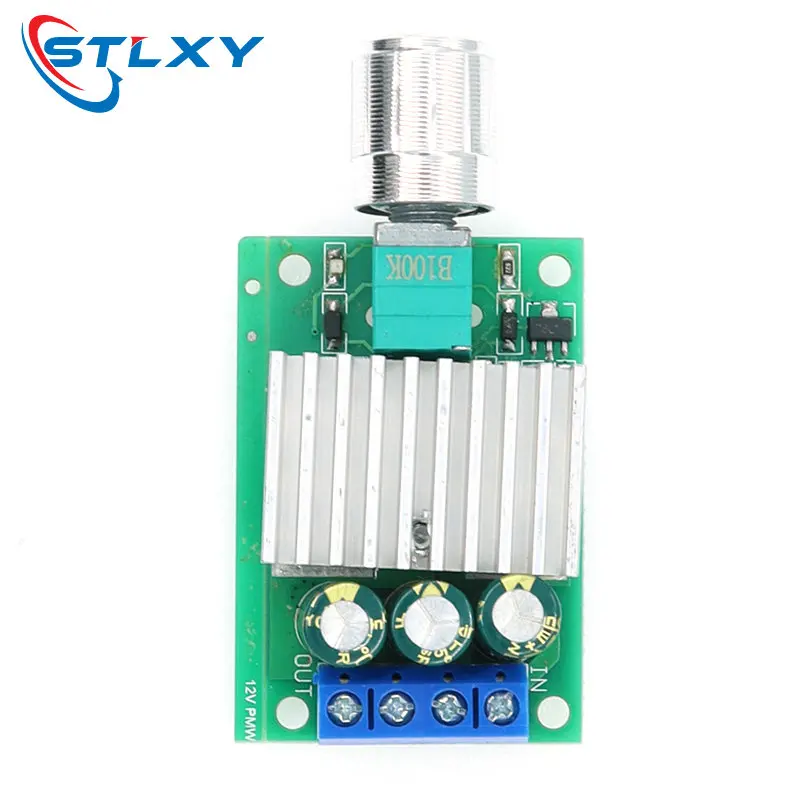 5 Pcs 10A PWM DC Motor Speed Controller 12‑30V Wide Voltage 12V 24V Fan LED Dimmer Switch