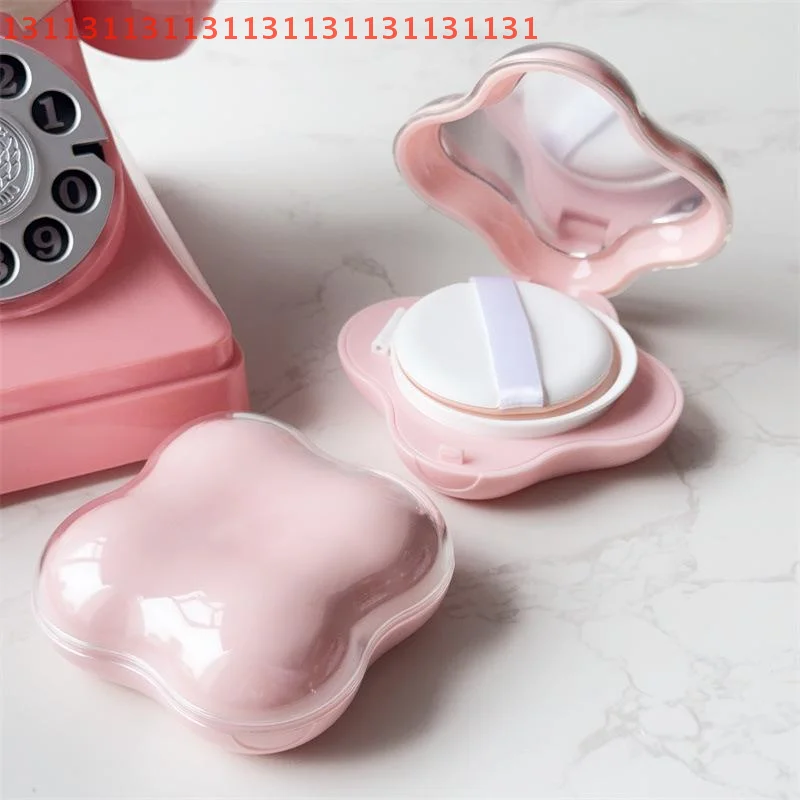 Soffio vuoto portatile carino con specchio BB Cream Contenitore per trucco cosmetico con spugna Mini cuscino d'aria Fondotinta Scatola fai da te