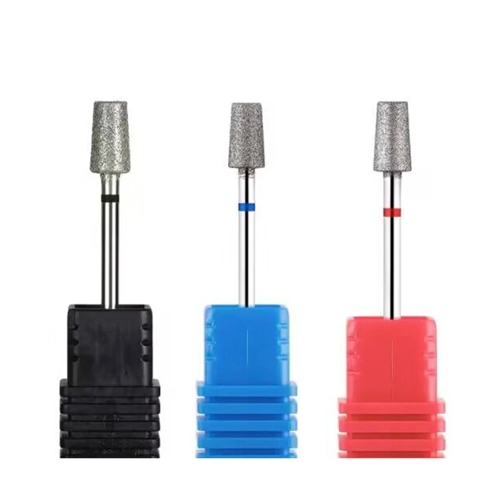 3 個ネイルドリルビットダイヤモンドフライスカッターマニキュアキューティクルビット電気ファイル角質除去アクセサリー