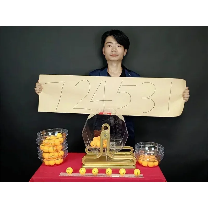 

Lucky Lottery Machine Сценические фокусы Иллюзии Предсказание Волшебный реквизит Ментализм Магия Вечеринка Волшебное шоу Забавная загадочная коробка