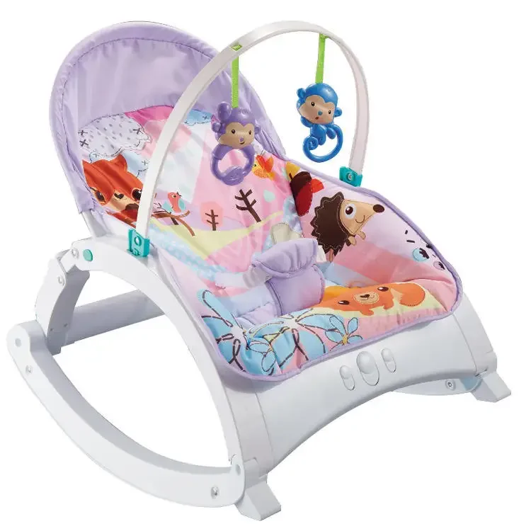 Chaise berçante à vibration itude pour bébé, chaise confortable multifonctionnelle, chaise inclinable à dossier réglable, jouets pour enfants