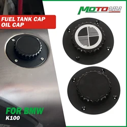 Motorcycle Accessories Fuel Tank Cap Aluminium Oil Cap Fuel Petrol Gas Tank Cover Black/Chrome For BMW K Series K75 K100 K1100