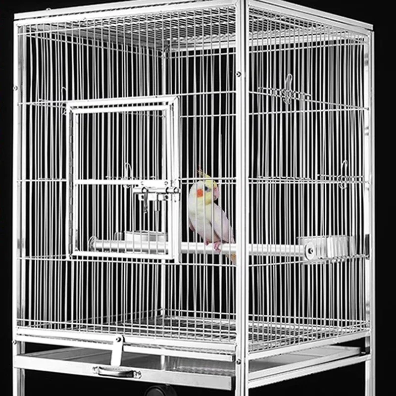 Rabbit Outdoor Bird Cages Aviary Pet Aviary Parrots Playground Stainless Steel Bird Cages Quail Huis Tuin Jaula Bird Supplies