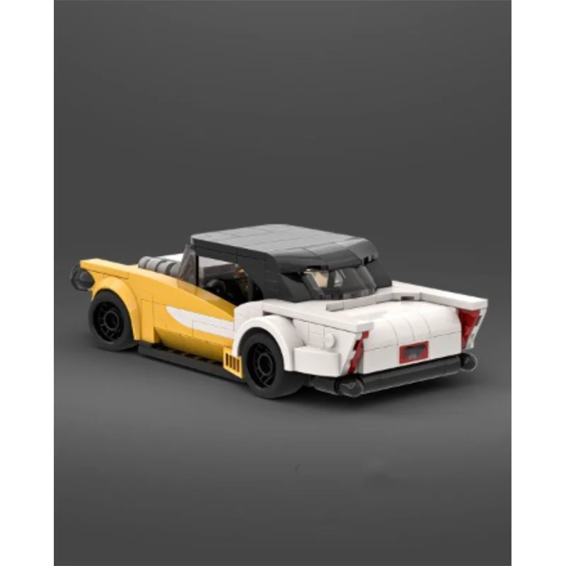 MOC 도시 속도 챔피언 레이싱 스포츠카 빌딩 블록 크리 에이 티브 차고 소년 장난감 크리스마스 어린이 선물 기술 블록