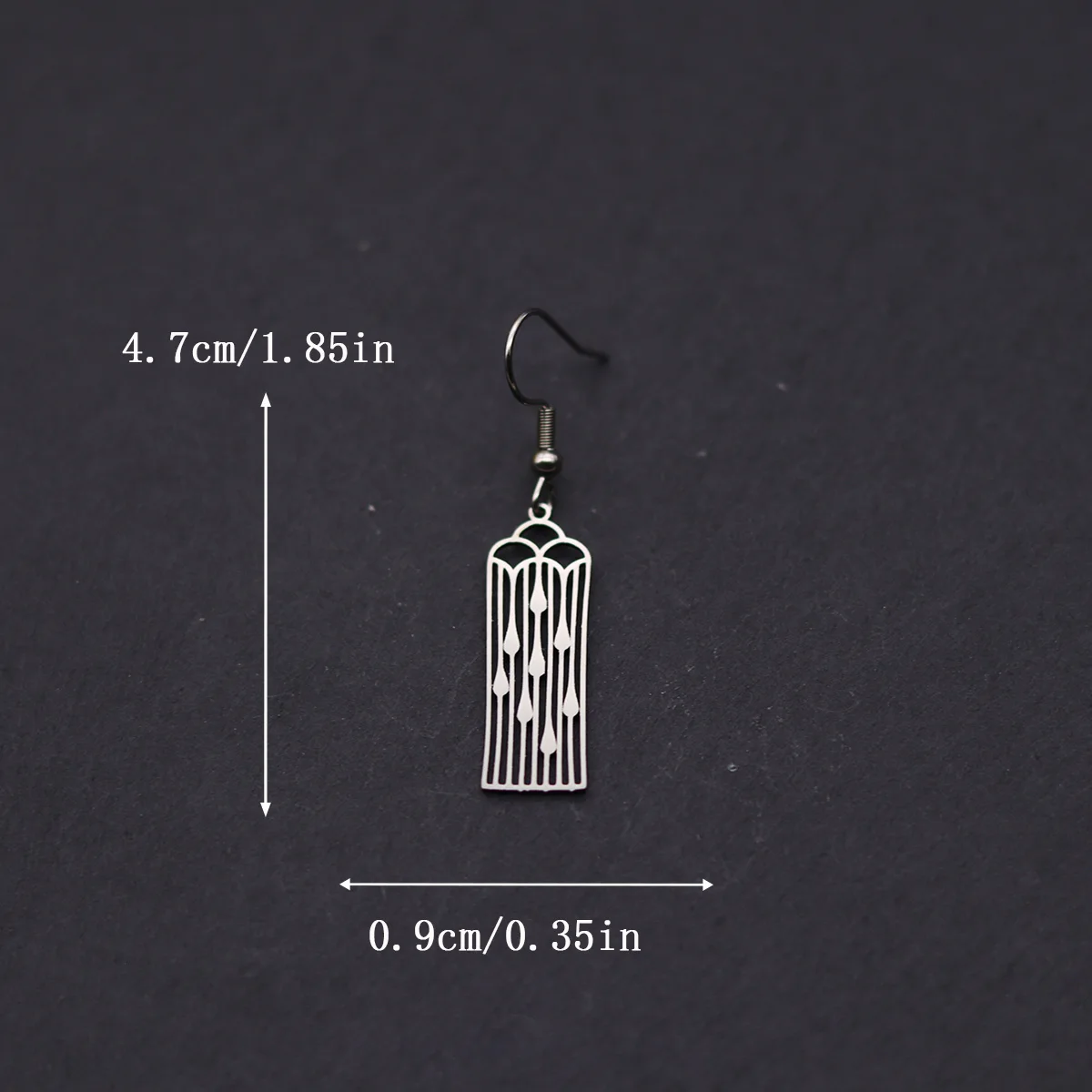 Kinitial Geometric Stainless Steel Earrings For Women Girls Wind Chime Hanging Earring Trend Jewelry Mother's Day Gift