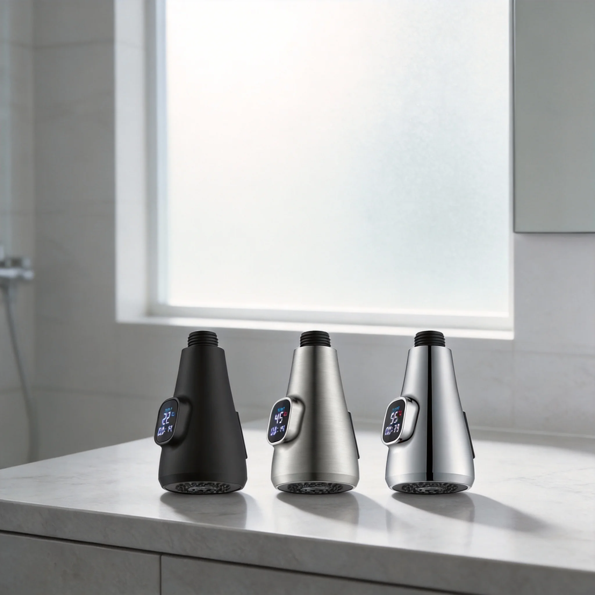 

Kitchen Digital Display Temperature Pull-Out Faucet Sink Spray Head Sprayer Water Mixer Sink Taps Faucets