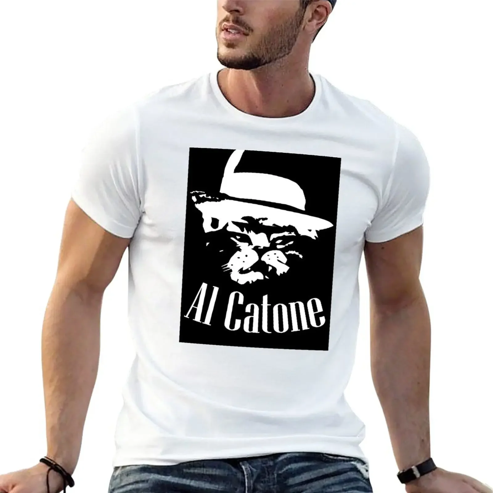 

New Al Catone T-Shirt rapper graphic tees vintage clothes cute tops oversized t shirt men