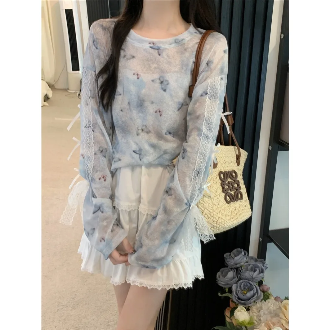 تي شيرت نسائي بأكمام طويلة، قطع علوية مكشكشة باللون الأحمر الوردي، مقاس نحيف، مريح للتنفس، قطن قوطي، شتاء يومي، عطلة، نمط غير رسمي