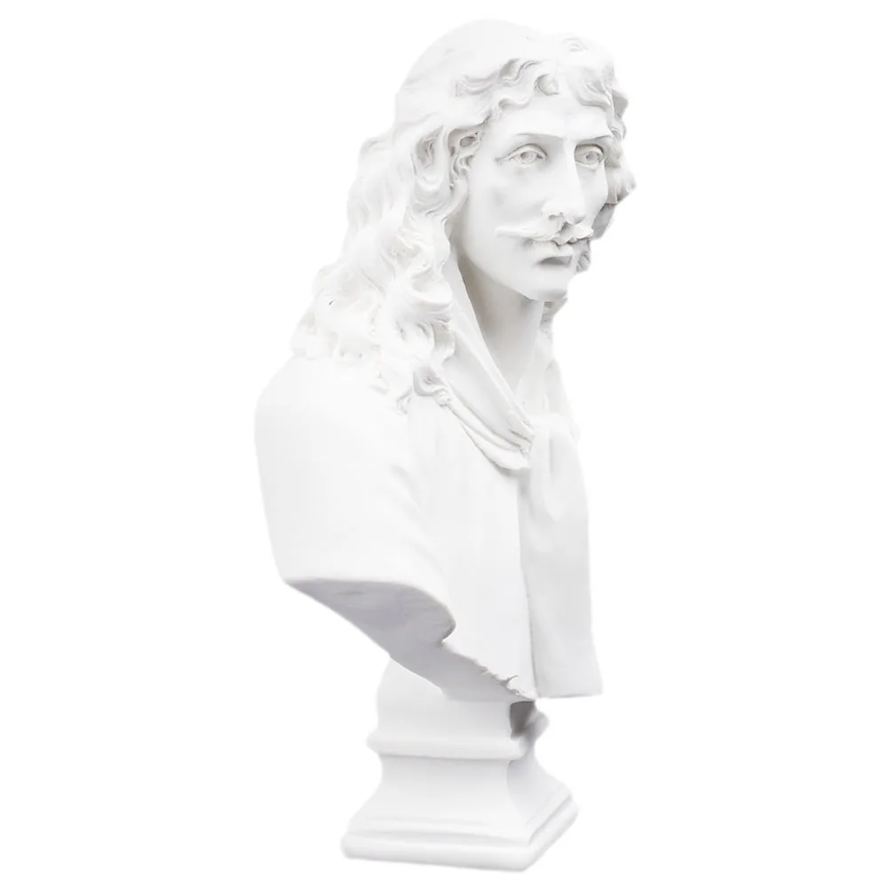 

Portrait Resin Craft Sculpture For Sketch Practice Home Decoration Desktop Ornament Vintage Men Statue Resin Art Crafts