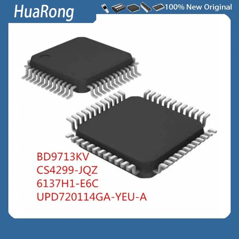 2PCS/LOT   BD9713KV  BD9713  CS4299-JQZ  CS4299-JQ  CS4299   6137H1-E6C   6137 H1-E6C UPD720114GA-YEU-A  D720114  720114  QFP48