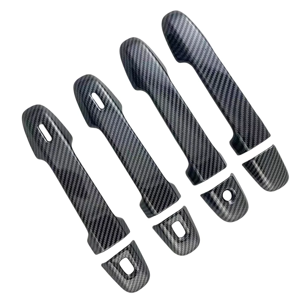 

Carbon Door Handle Cover Trim For Toyota Alphard 2015 - 2022 Chrome Silver Stickers Exterior Car Accessories Decoration