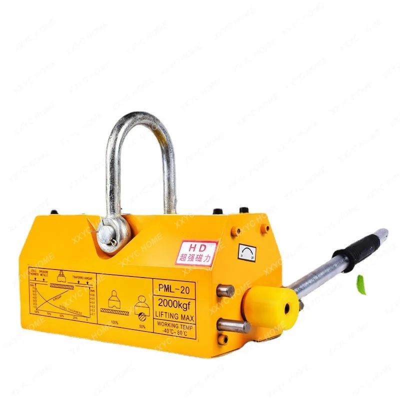 Permanent Magnet Lifter 400 Kg600kg Lifting Manual Strong Magnet Sucker Magnetic Crane 1/2 T Permanent Magnet Sucker