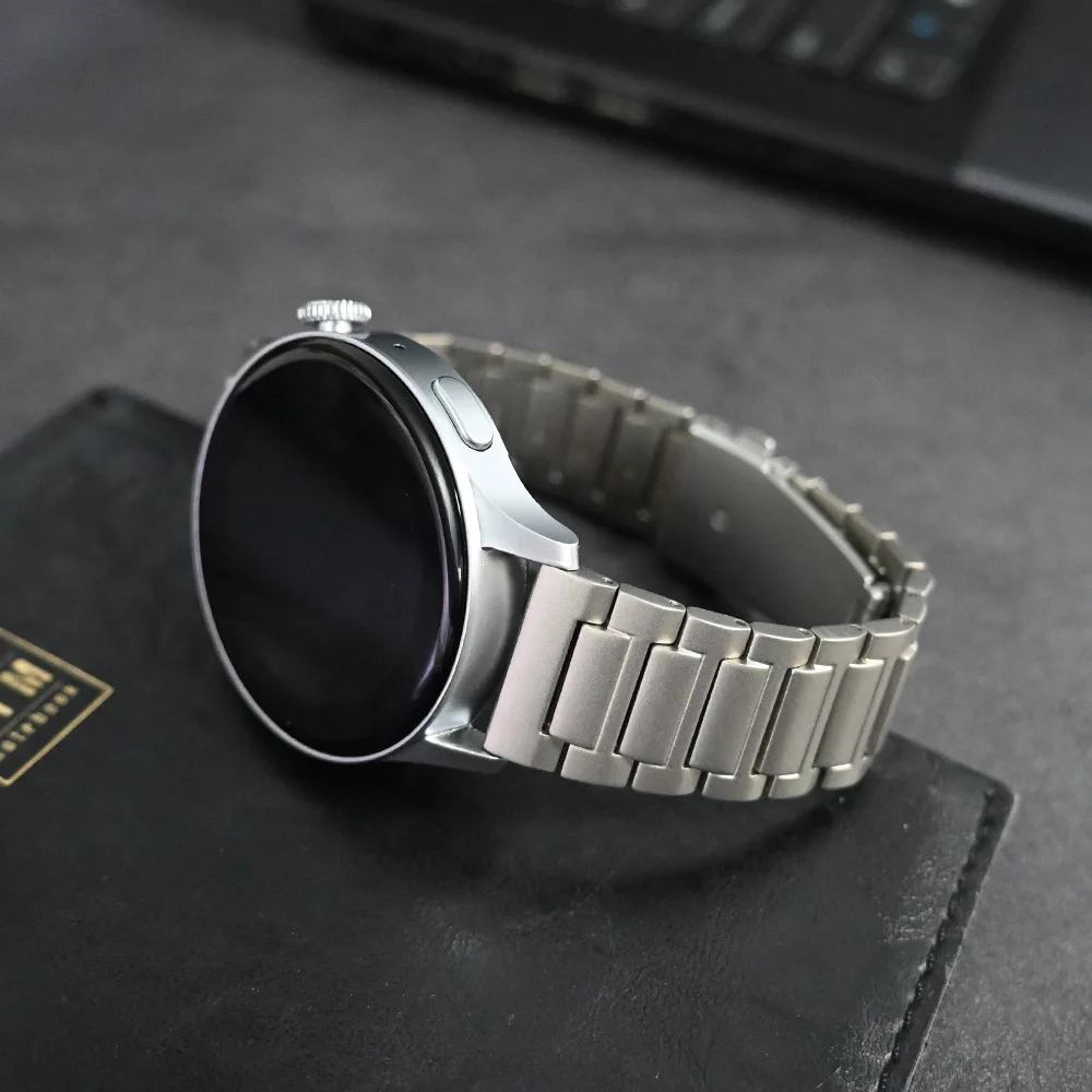 Подходит для Huawei Watch 4/4Pro GT3Pro, ремешок для умных часов 22 мм, I-образная плоская застежка, титановый ремешок.