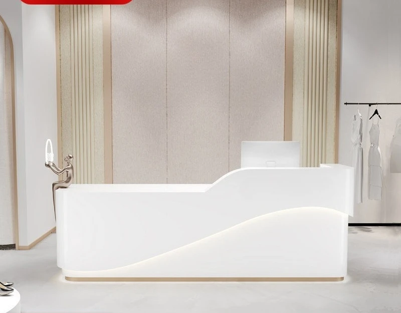 Custom Size Baking Paint Company Welcome Front Desk Hospital Clinic Guidance Reception Desk