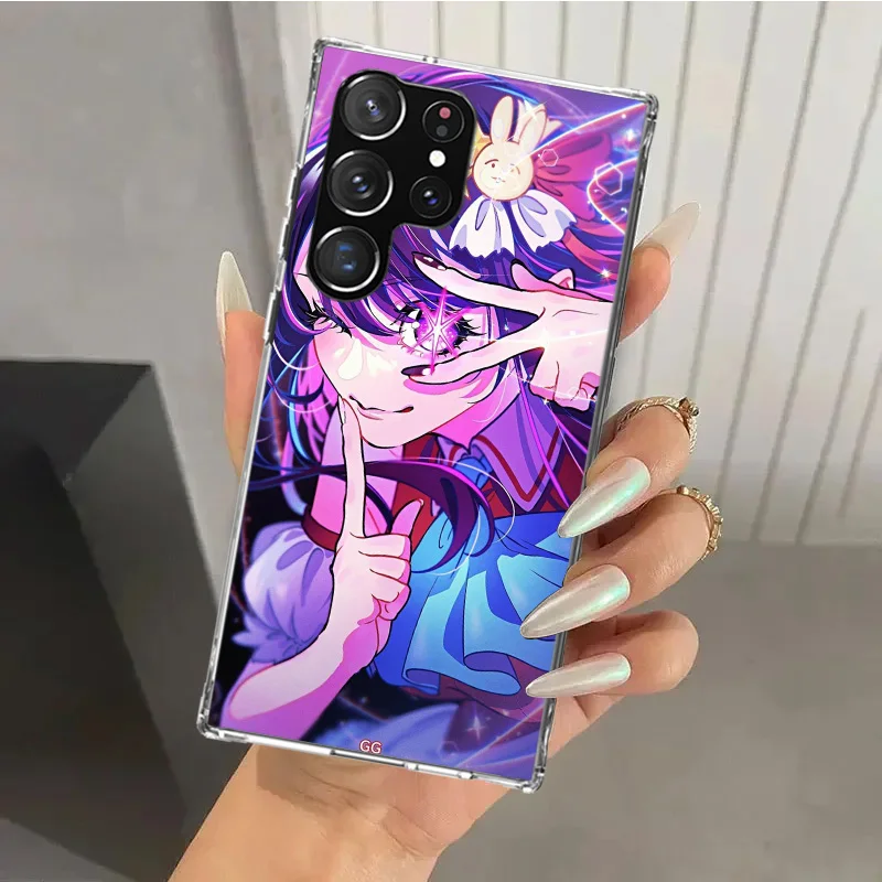 Japan Anime Oshi No Ko Phone Case for Samsung Galaxy S25 S24 S23 Ultra S22 S21 Plus S20 FE S10 + S10E S25U Soft Print Shell S24 