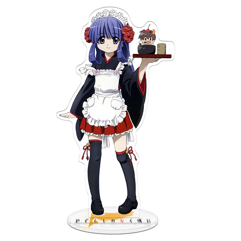 HOT Anime Fans Gifts Higurashi When They Cry HD Characters Acrylic Stand Model Plate Desk Ornaments Collect Series 15cm