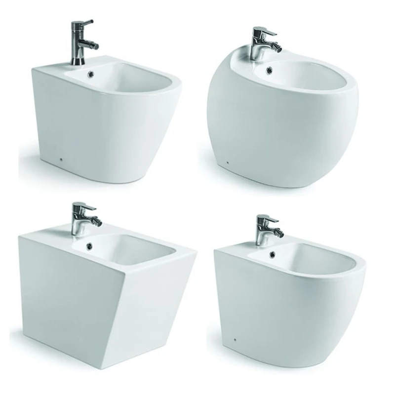 F8831 ceramic against wall design toilet bowl wholesale bidet with faucet