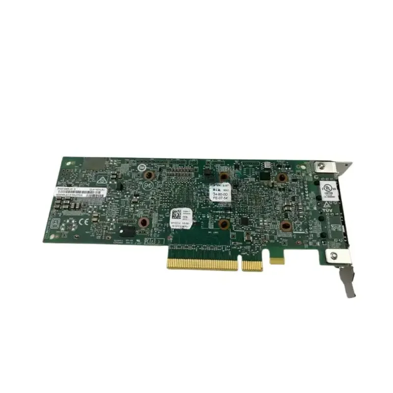 For Dell Qlogic QL41162H 10G Double Electrical Port 10 Gigabit PCIe Network Card 02J3X7 2J3X7