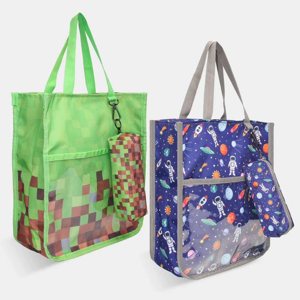 

Милая большая школьная сумка, большая вместительная сумка для хранения, сумка с принтом, школьная офисная дорожная многоразовая ручная сумка для хранения