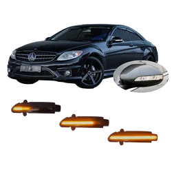 for Mercedes Benz CL Class W216 2006 2007 2008 2009 2010 CL550 CL600 LED Sequential Blinker Side Mirror Turn Light Signal Lamp