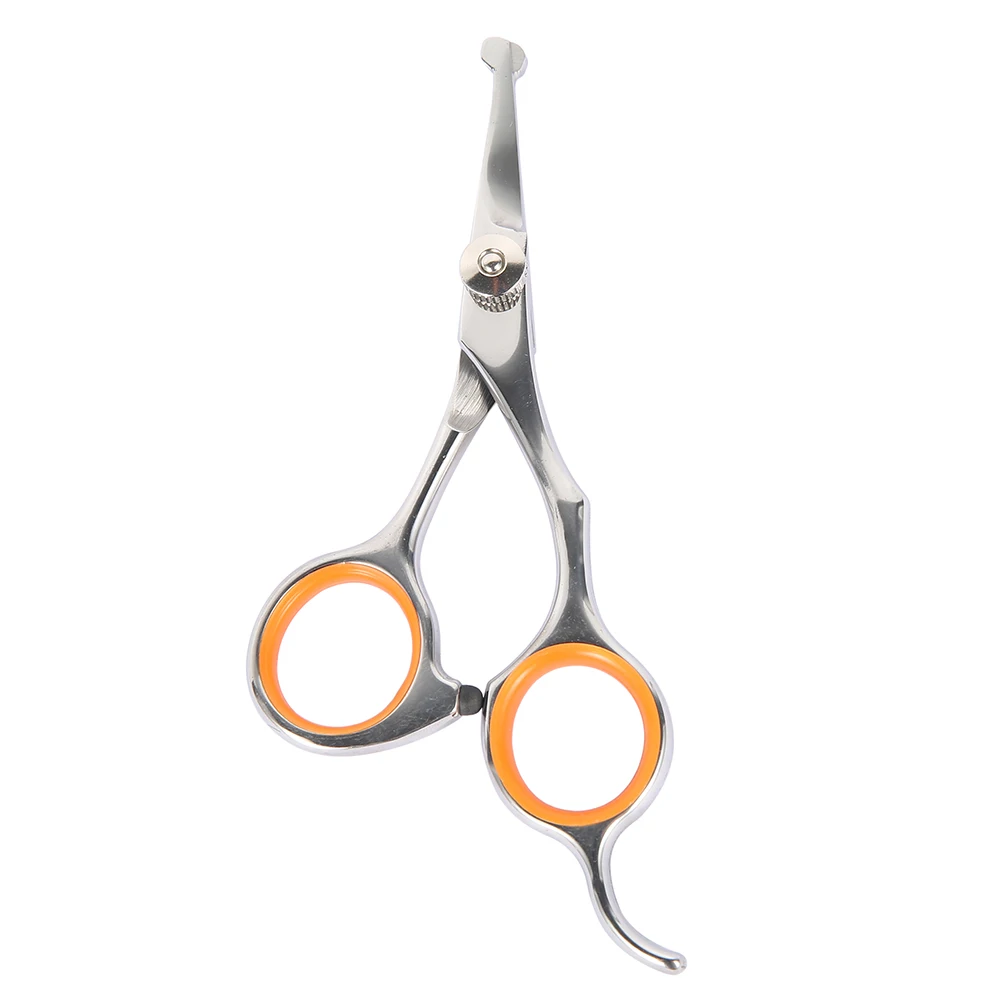 1Pc Professional Pet Hair Scissor Stainless Steel Durable Safety Rounded Tips Cat Dog Hair Cutting Tools Pets Grooming Scissors