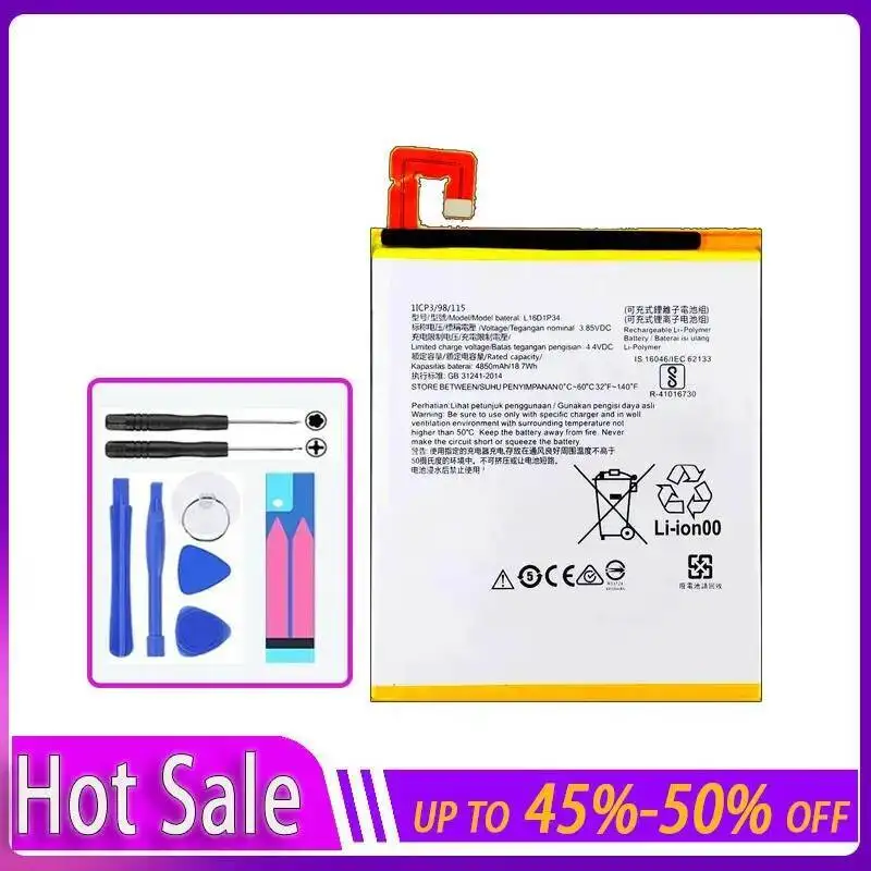 Robust For Launch X431 Pro S Pros L16D1P34 4850Mah Tablet Battery Prolonged Performance