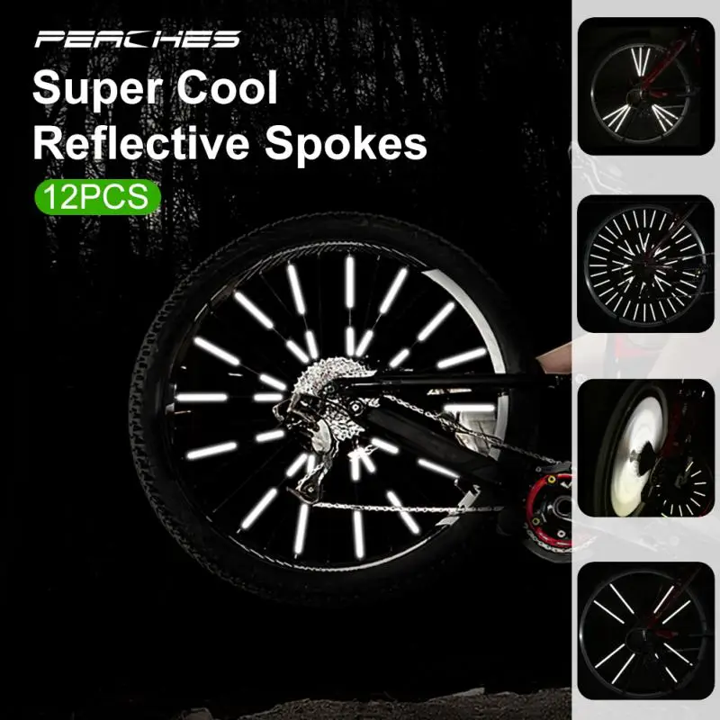 Bike Wheel Spokes Enhance Safety Fun Safety Equipment Popular Improve Visibility During Night Rides Reflector Tubes Durable