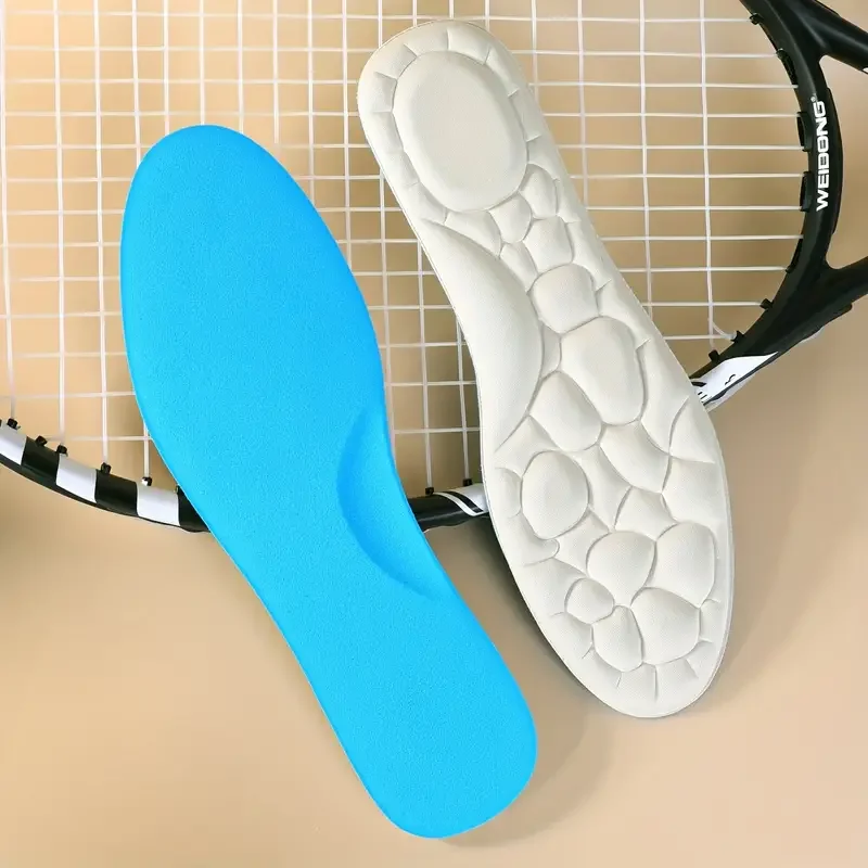 1 Pair Croppable Soft Blue Cloud Shape Design Insole Comfortable Shock Absorption High elasticity,