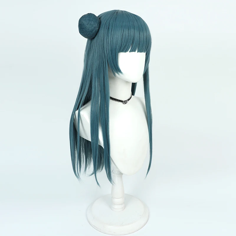 Anime LoveLive!Sunshine! Tsushima Yoshiko Cosplay Wig Adult Women Long Stright Heat Resistant Synthetic Hair Wigs Halloween Prop