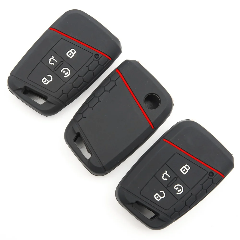 Smart Key Shell For VW Atlas Jetta Passat Arteon Tiguan Non Slip Precise Fit Full Coverage Lightweight Drop Resistant Shockproof
