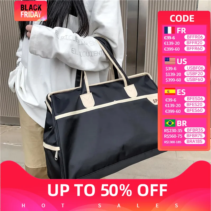 2024 Fashion Travel Bag Female Single Shoulder Carrying Large Capacity Korean Version Travel Bag Male Travel Luggage