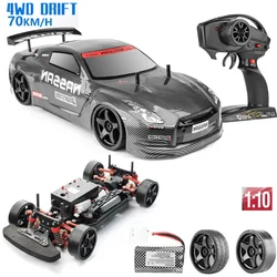 1:10 4WD Shock Proof High-speed Vehicle 70km Drift Competition Racing Cross-country Boy Children's Remote Control Car Toy