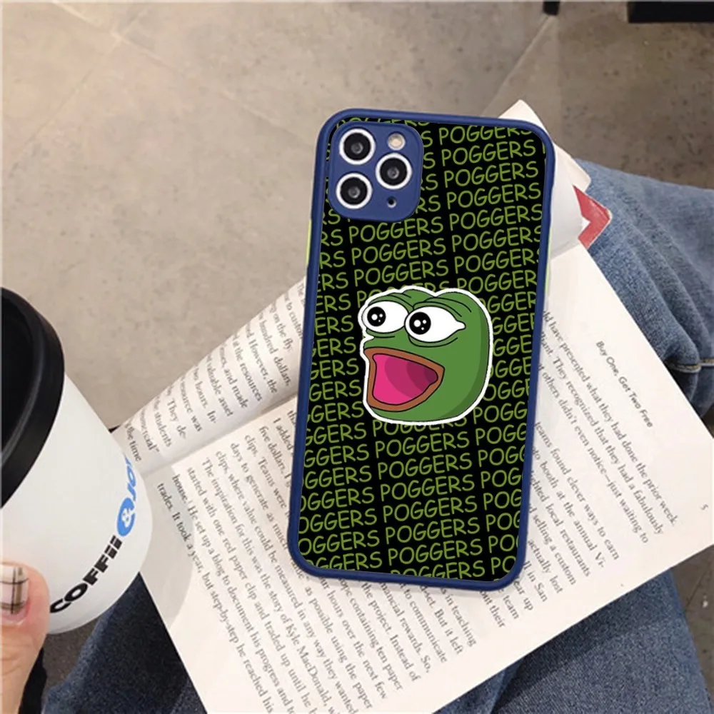 Funny Sad Frog Pepe Meme Phone Case For IPhone 14 X XR XS 7 8 Plus 11 12 13 Pro MAX 13mini Matte Shockproof Case