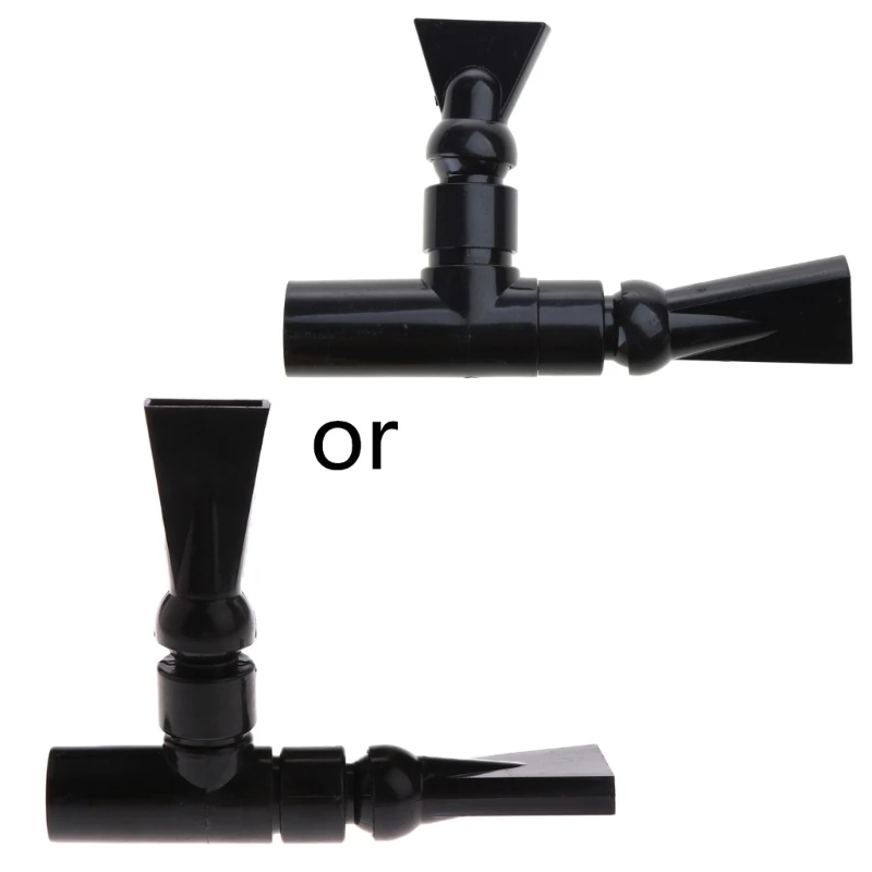 Plastics Outflow Pipe Connector Black Duckbill Nozzle for Aquarium Filter Outlet Tubes Fits for Most Filters