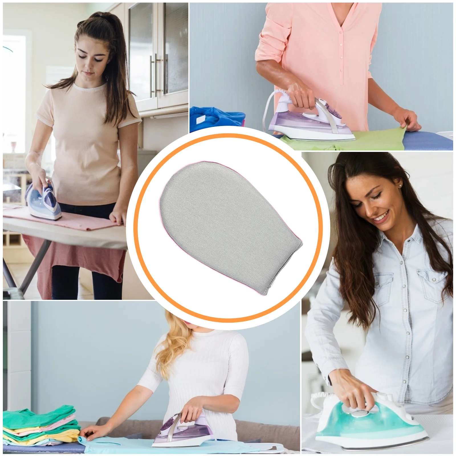 

1Pcs Handheld Ironing Board High Temperature Resistant Mini Ironing Plate Household Iron Accessories Travel Use