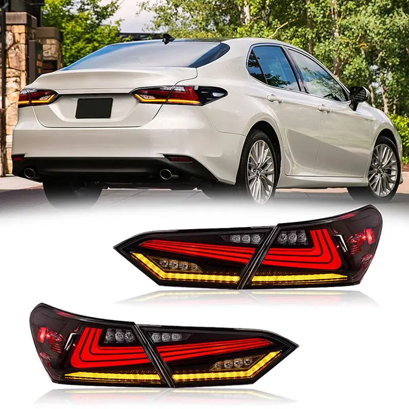 

LED Taillights Assembly for Toyota Camry 2018 2019 2020 2021 2022 Rear Lamps Start-Up Animation Sequential Turn Light