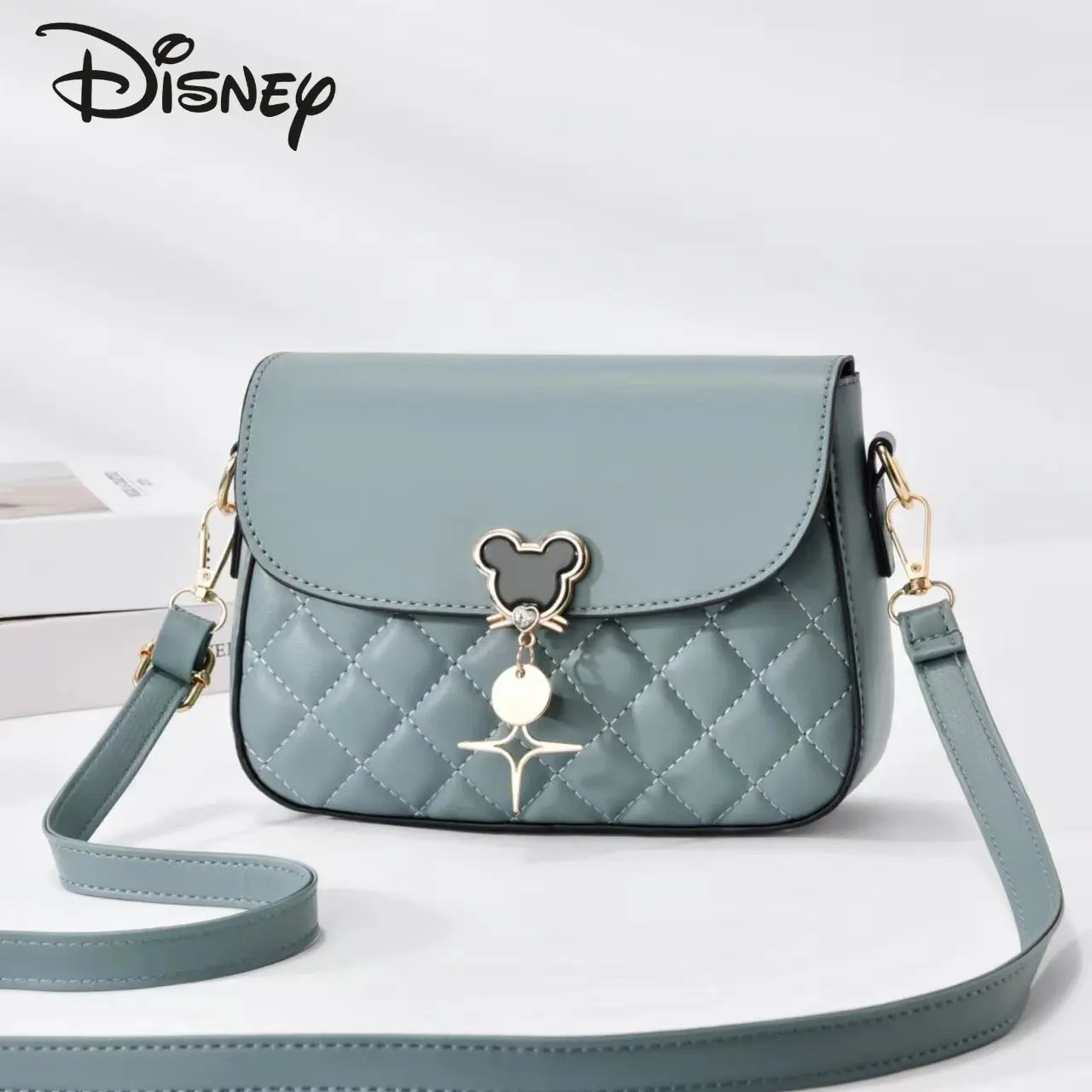 Disney Mickey New Women\'s Bag Fashionable and Luxury Women\'s Crossbody Bag Casual and Versatile Solid Color Girls\' Shoulder Bag