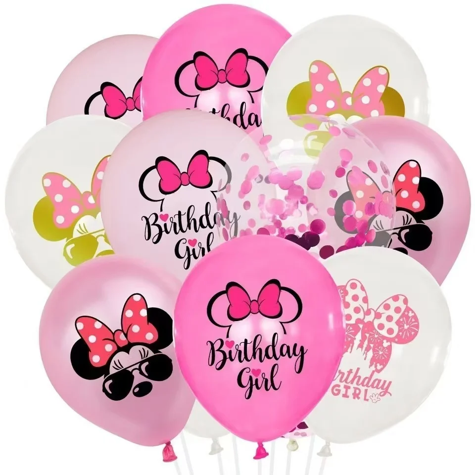 

12 шт. Disney Минни мультфильм аниме воздушный шар день рождения праздничное украшение подарок Рождественская игра вечерние воздушный шар игрушка приз