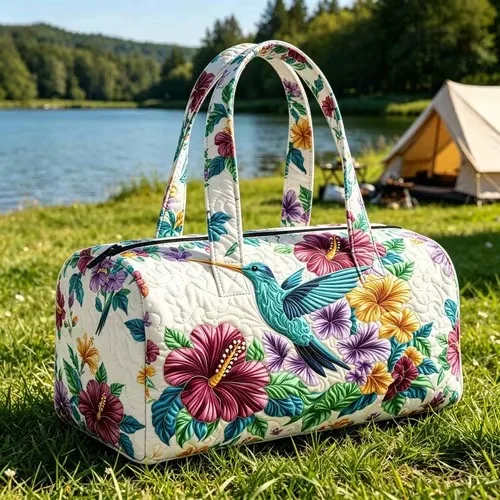 3D Printed Quilted Travel Bags fashion Gifts Hiking Camping Handbag Personalized Tote Bag Beach Sport Bags casual Training Bag
