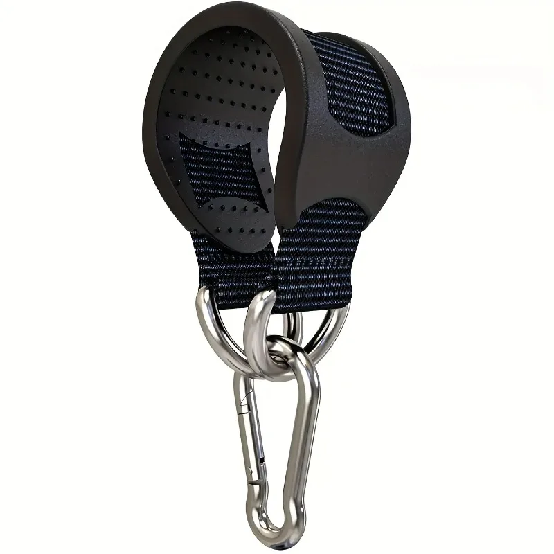 2 Pcs Nylon Strap with Metal Hook, Durable Multifunctional Fitness Sling for Sandbag Boxing Hammock