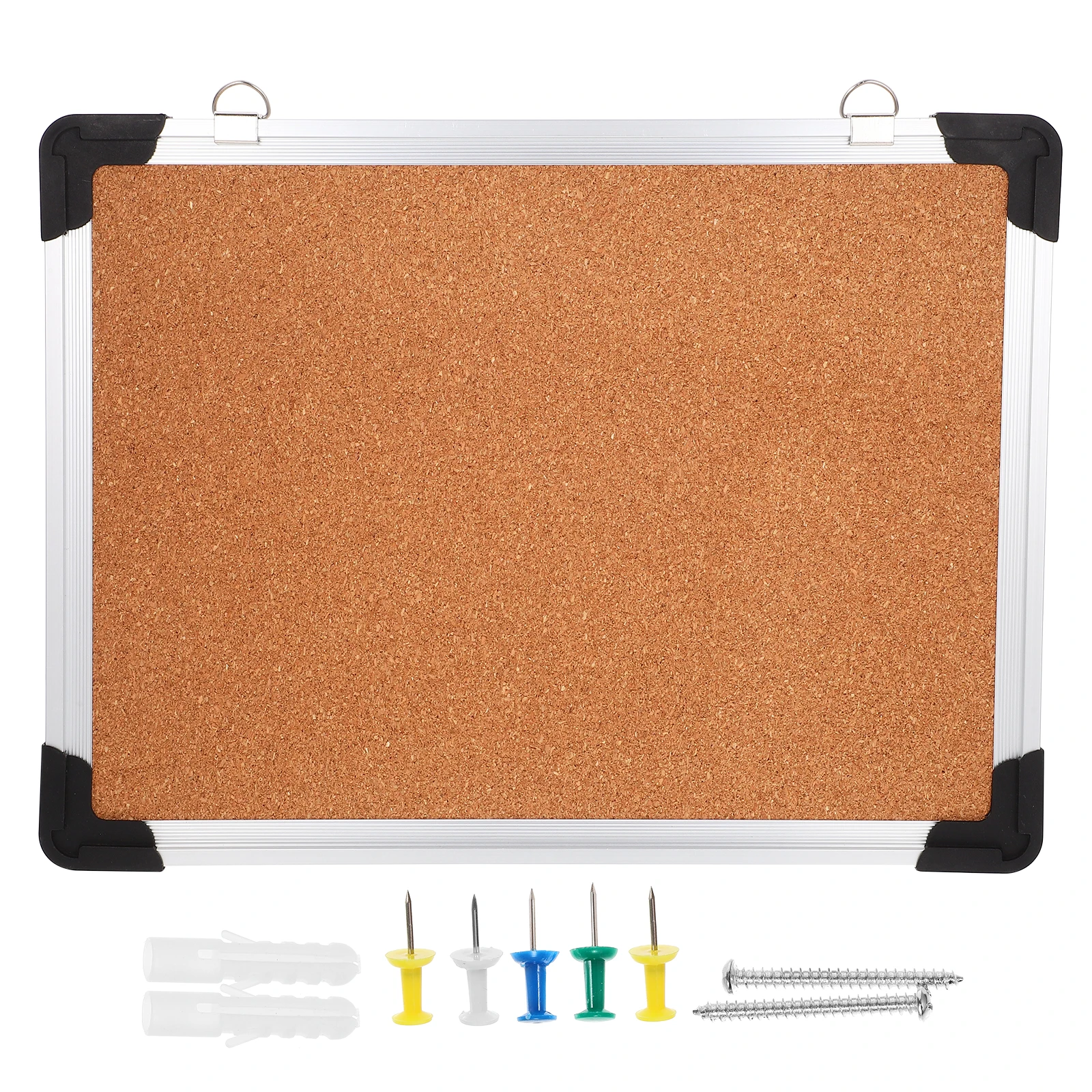 مجموعة واحدة من لوحة الفلين الصغيرة على الحائط لوحة رسائل إشعارات للمكتب والمنزل والمدرسة مع دبابيس ضغط مؤطرة عصرية #6