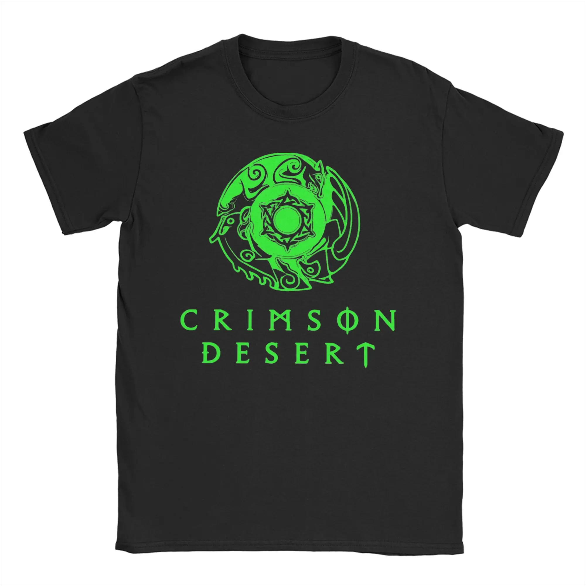 Camiseta Crimson Desert Game para homens e mulheres, camisetas de lazer, manga curta, gola redonda, algodão, roupas plus size
