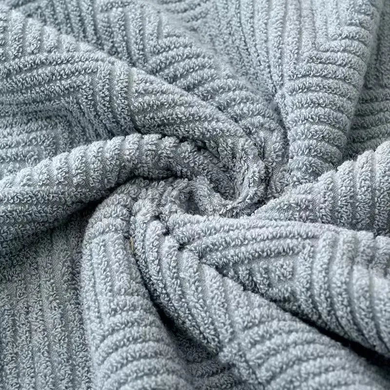 All Cotton Set Solid Color Thick Bath Towel Soft and Comfortable Strong Absorbent Towel Set
