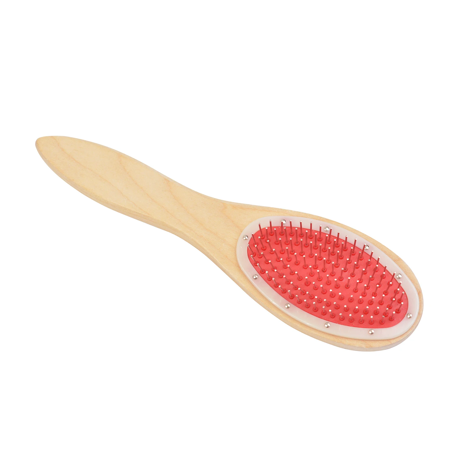 1 Pc Wooden Handle Massage Hair Brush With Metal Pins Air Cushion Massage Hair Comb Hair Brush Styling Tool