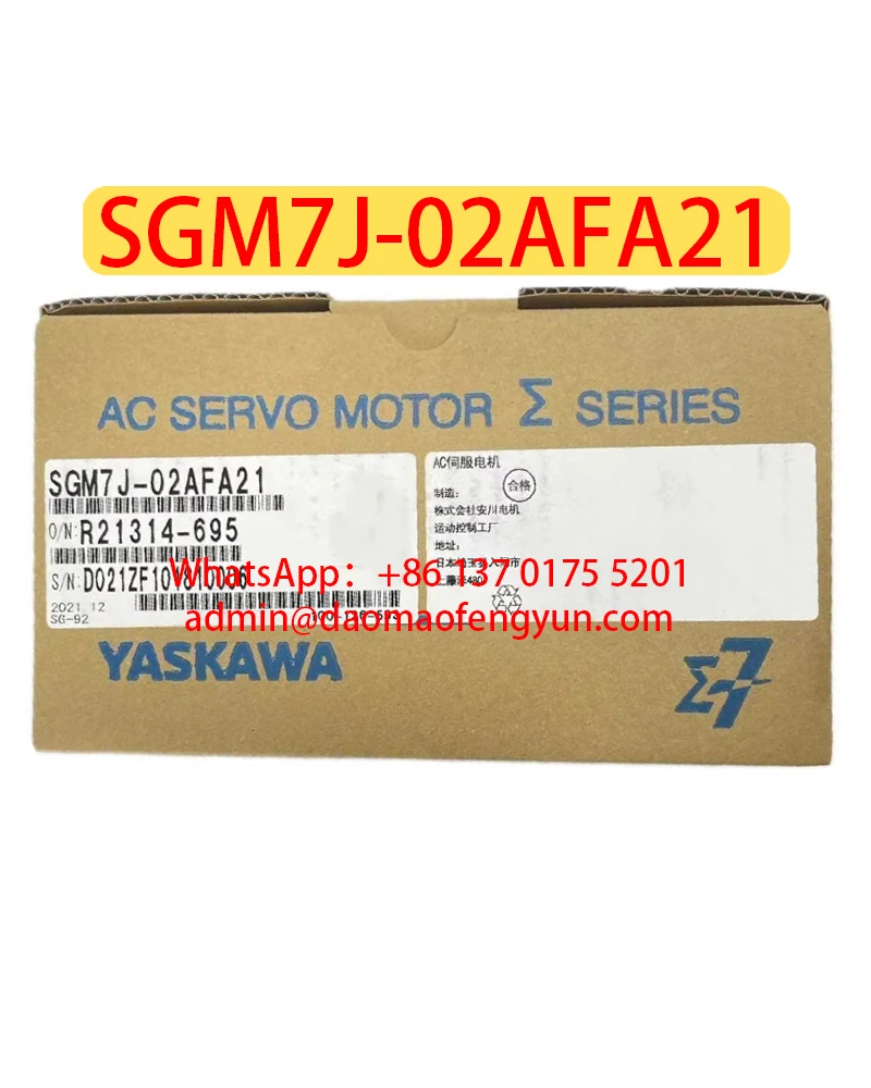 

SGM7J-02AFA21 Brand New Servo Motor SGM7J 02AFA21，Fast shipping