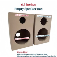 6.5-inch Subwoofer 3/4-inch Tweeter Empty Box,Passive Audio Empty Speaker Box,DIY Car/Home Speaker Box Body,1Piece Sound Box 145